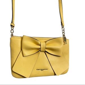 Karl Lagerfeld Yellow Bow Bag